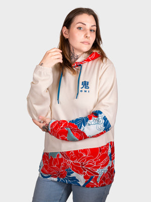 Hoodie Floral crème [CONCOURS VOYAGE AU JAPON - 2 PARTICIPATIONS]
