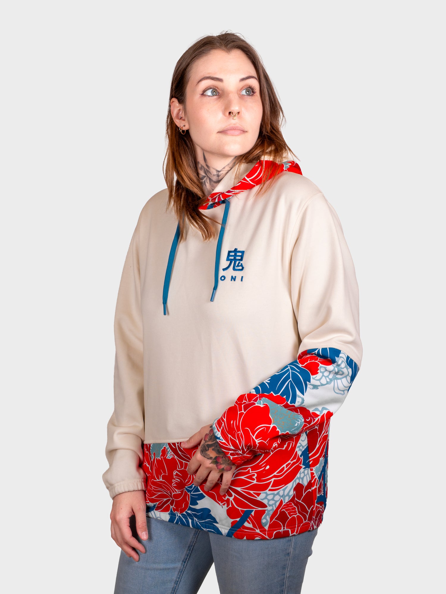 Hoodie Floral crème [CONCOURS VOYAGE AU JAPON - 2 PARTICIPATIONS]