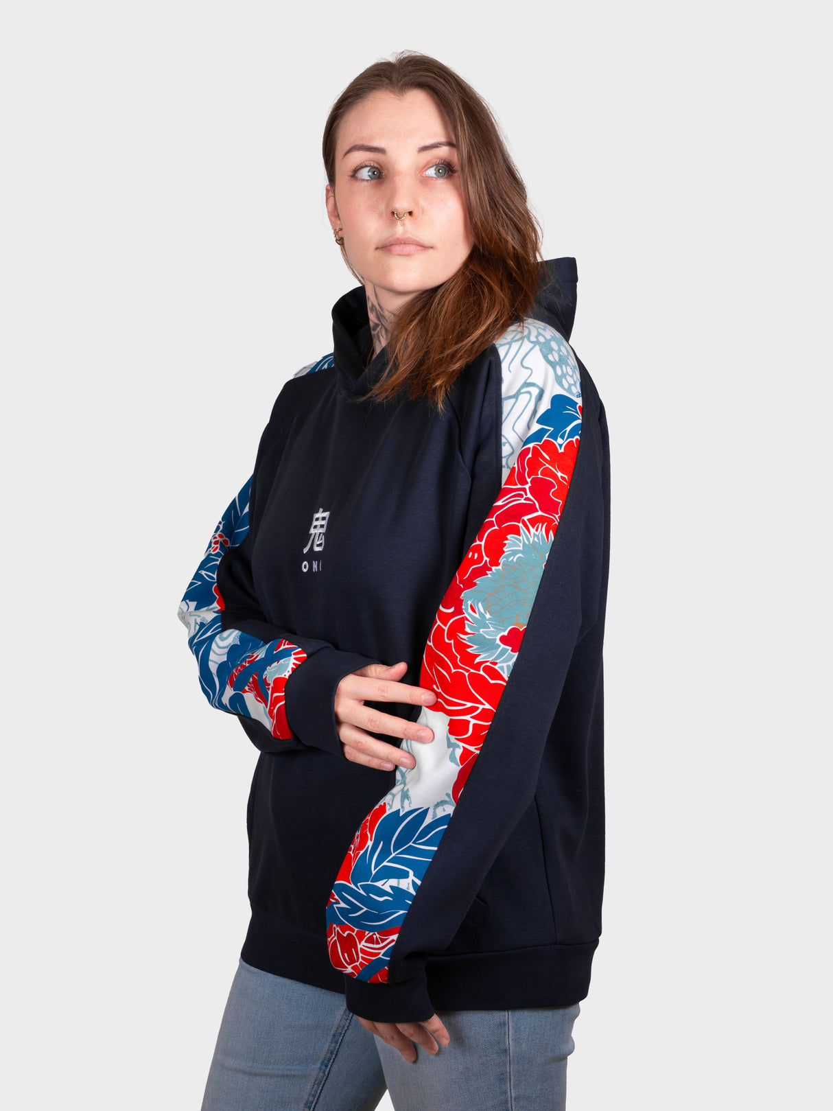 Hoodie Floral navy [CONCOURS VOYAGE AU JAPON - 2 PARTICIPATIONS]