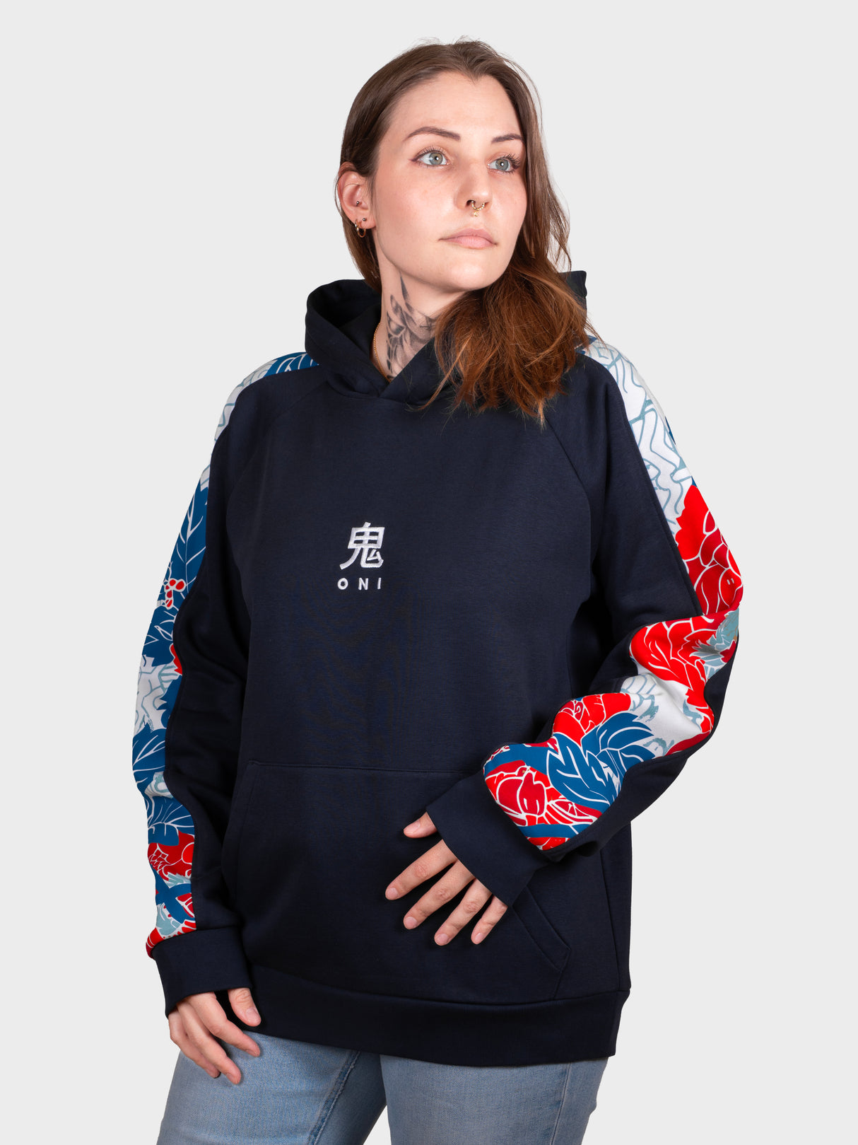 Hoodie Floral navy [CONCOURS VOYAGE AU JAPON - 2 PARTICIPATIONS]