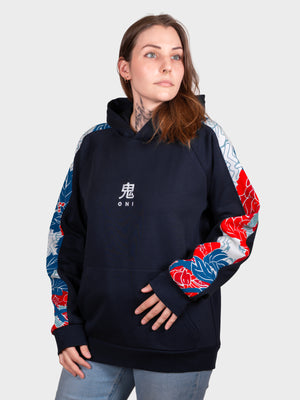 Hoodie Floral navy [CONCOURS VOYAGE AU JAPON - 2 PARTICIPATIONS]