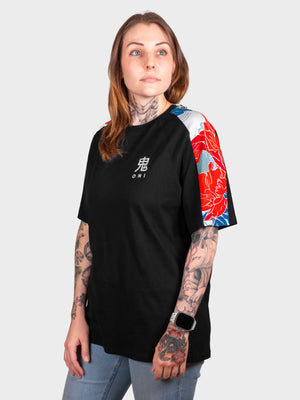 T-Shirt Floral Noir [CONCOURS VOYAGE AU JAPON - 1 PARTICIPATION]