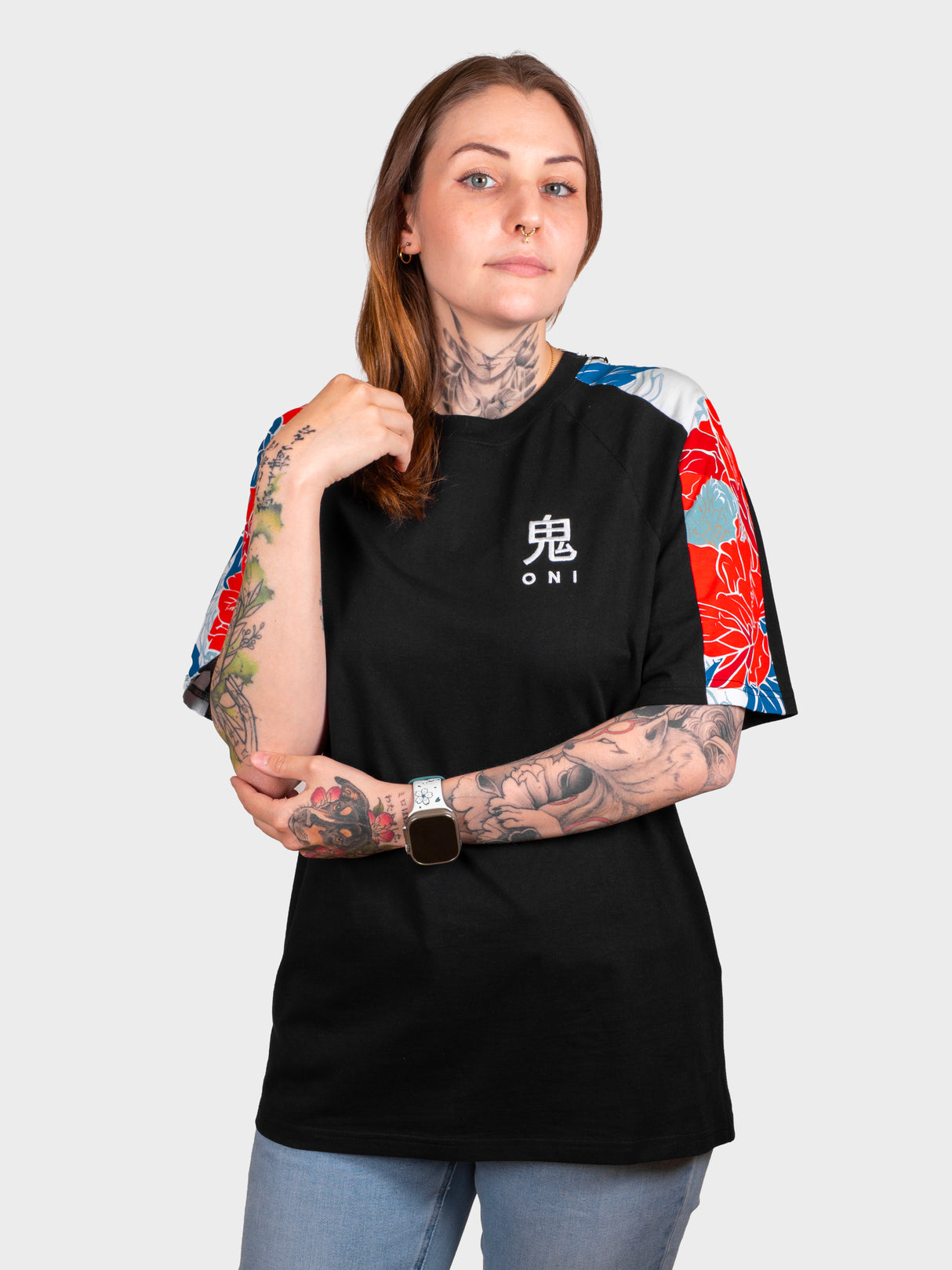 T-Shirt Floral Noir [CONCOURS VOYAGE AU JAPON - 1 PARTICIPATION]
