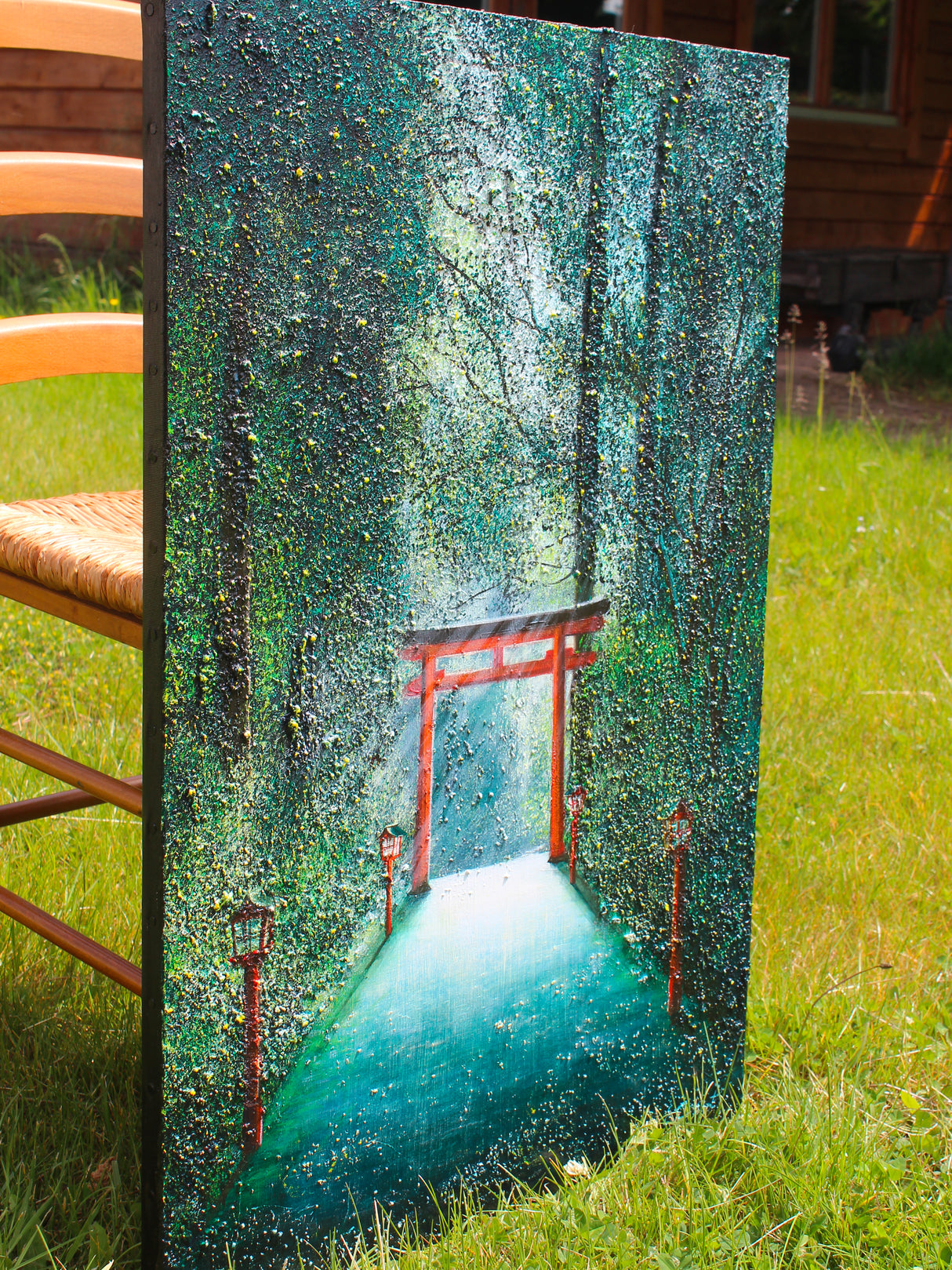 Toile Elika Torii dans la forêt