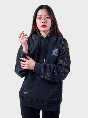 Hoodie Black Sakura