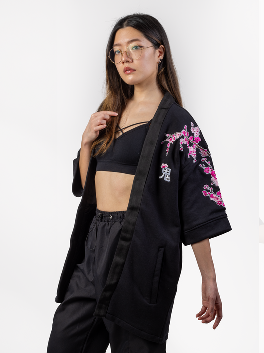 Kimono streetwear coton sakura