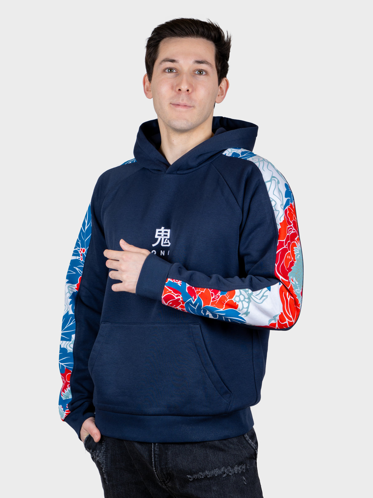 Hoodie Floral navy [CONCOURS VOYAGE AU JAPON - 2 PARTICIPATIONS]