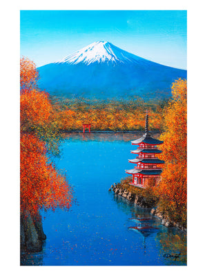 Toile Elika L'automne du Mont Fuji