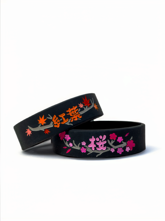 Bracelets silicone sakura & momiji