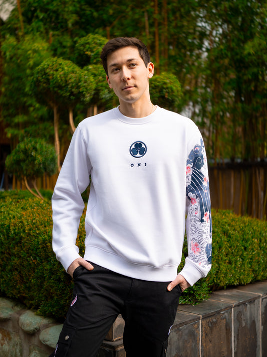 Sweat Blanc Sakura [CONCOURS VOYAGE AU JAPON]