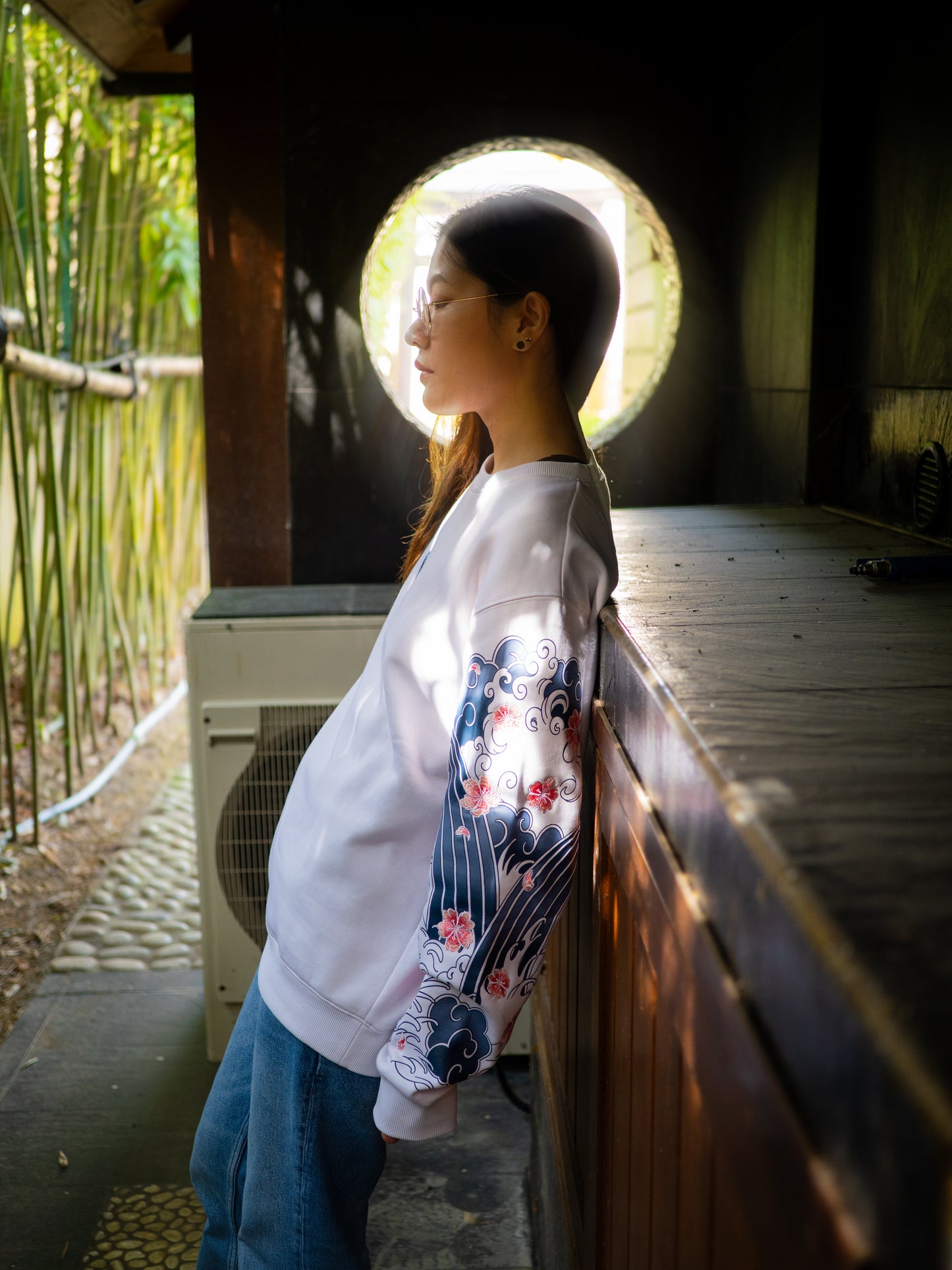 Sweat Blanc Sakura [CONCOURS VOYAGE AU JAPON]