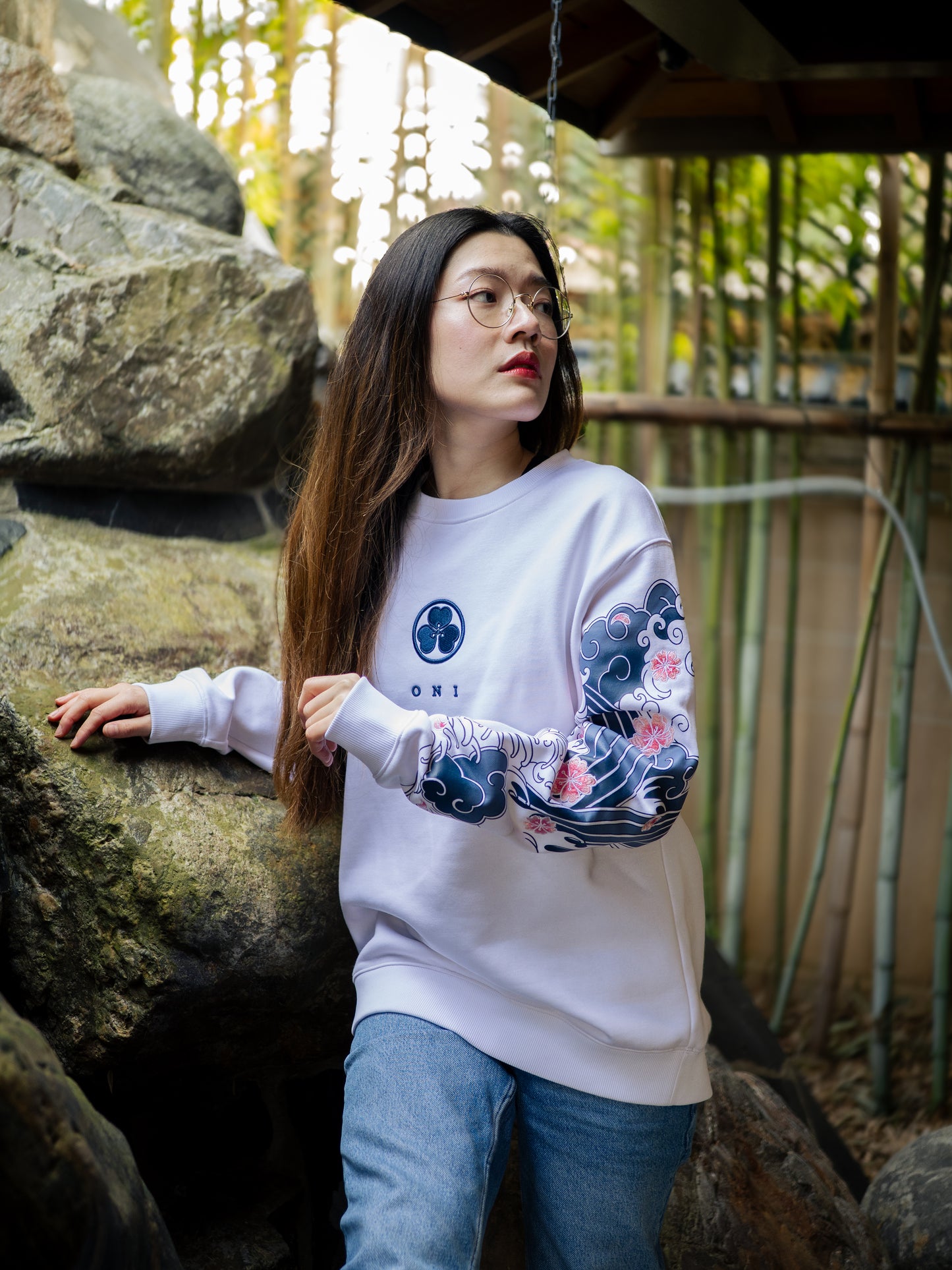 Sweat Blanc Sakura [CONCOURS VOYAGE AU JAPON]