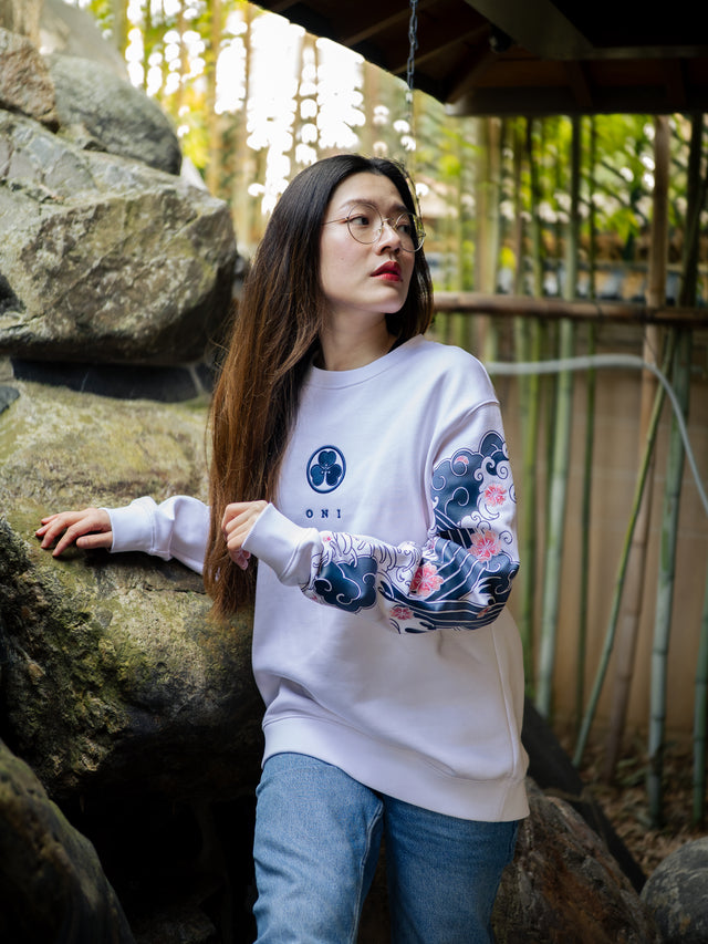 Sweat Blanc Sakura [CONCOURS VOYAGE AU JAPON]