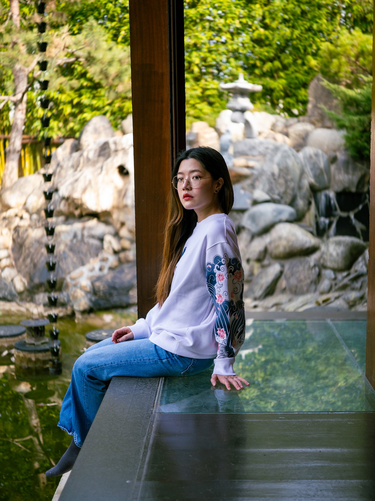 Sweat Blanc Sakura [CONCOURS VOYAGE AU JAPON]