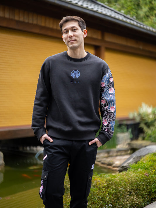 Sweat Noir Sakura [CONCOURS VOYAGE AU JAPON]