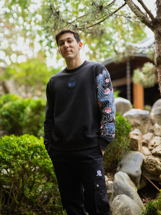 Sweat Noir Sakura [CONCOURS VOYAGE AU JAPON]
