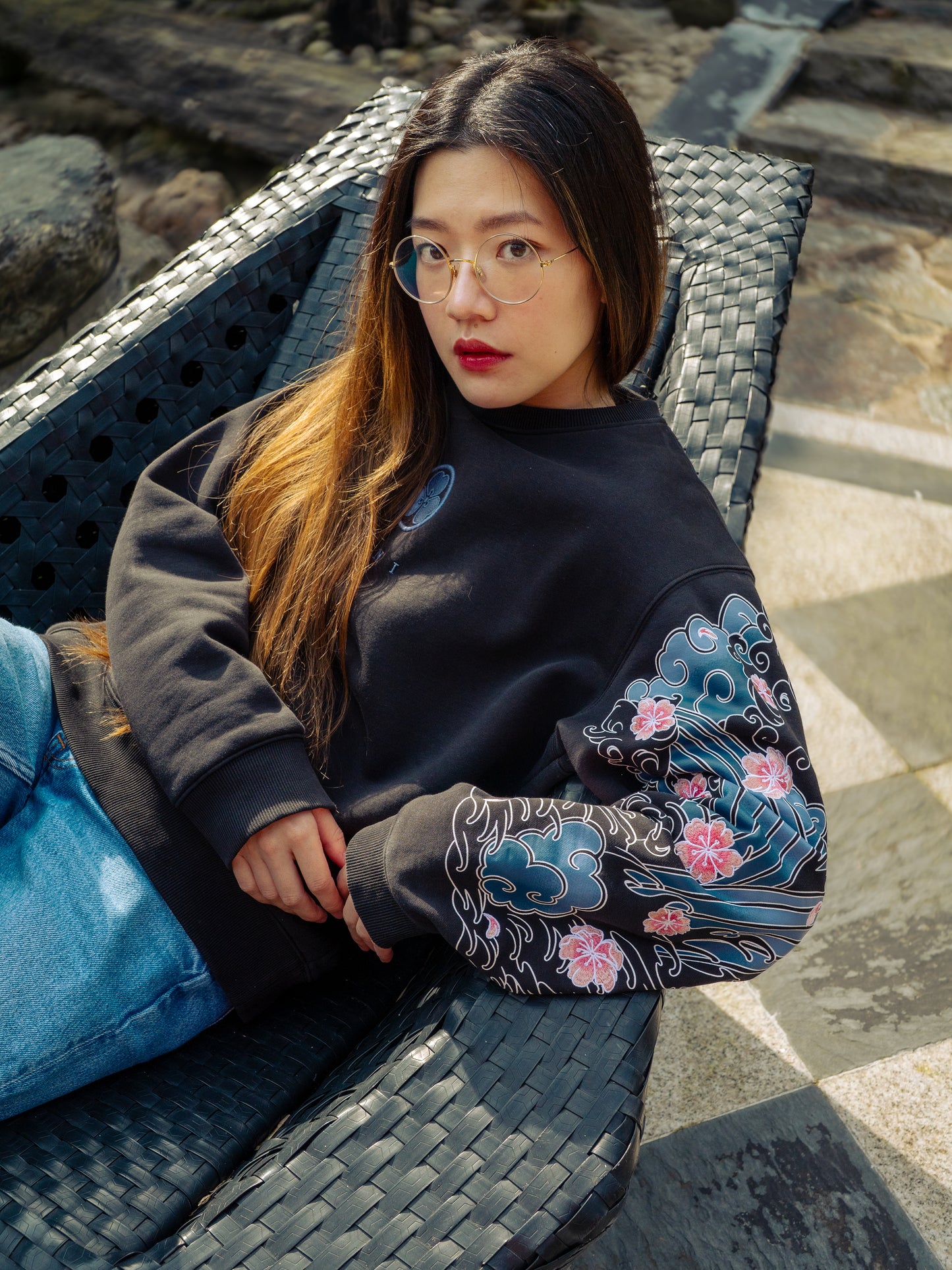 Sweat Noir Sakura [CONCOURS VOYAGE AU JAPON]
