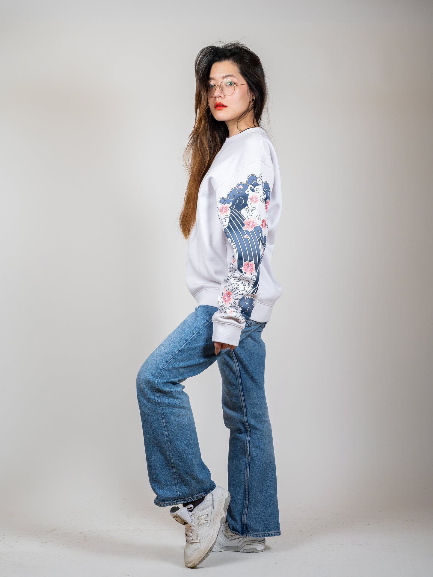 Sweat Blanc Sakura [CONCOURS VOYAGE AU JAPON]