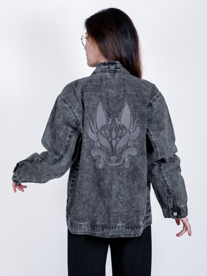 Veste Jean Noir Kitsune