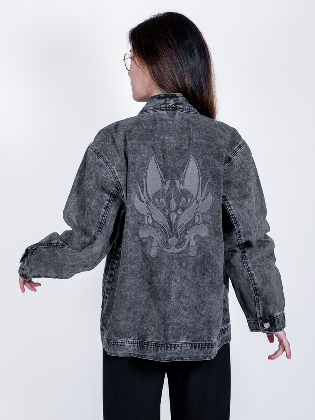 Veste Jean Noir Kitsune