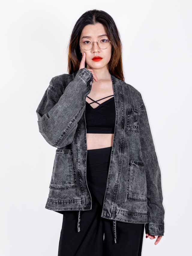 Veste Jean Noir Kitsune