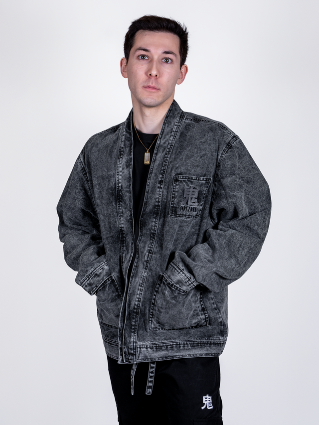 Veste Jean Noir Kitsune