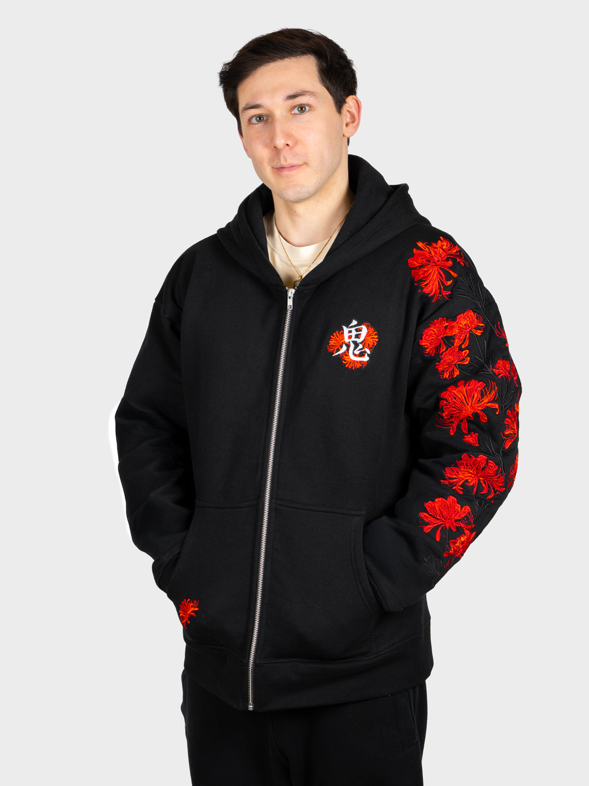 Hoodie Lycoris Rouge Zippé