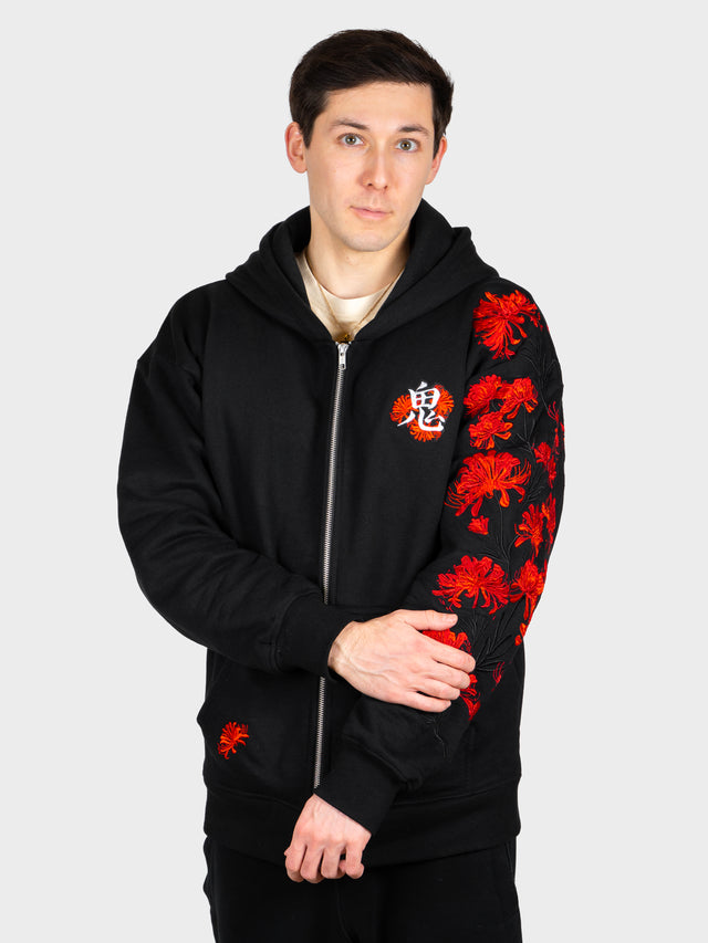 Hoodie Lycoris Rouge Zippé [EN PRÉCOMMANDE POUR FIN-AVRIL]
