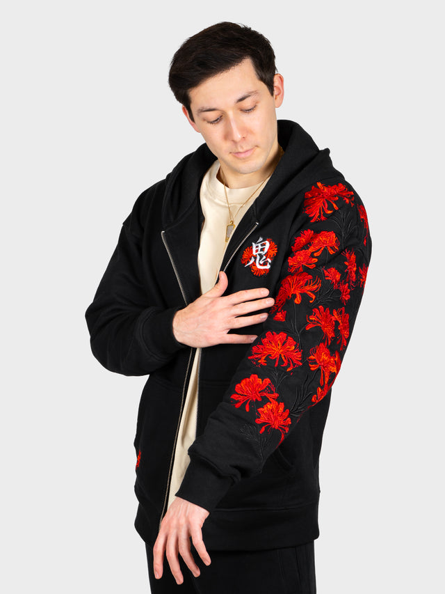 Hoodie Lycoris Rouge Zippé [EN PRÉCOMMANDE POUR FIN-AVRIL]