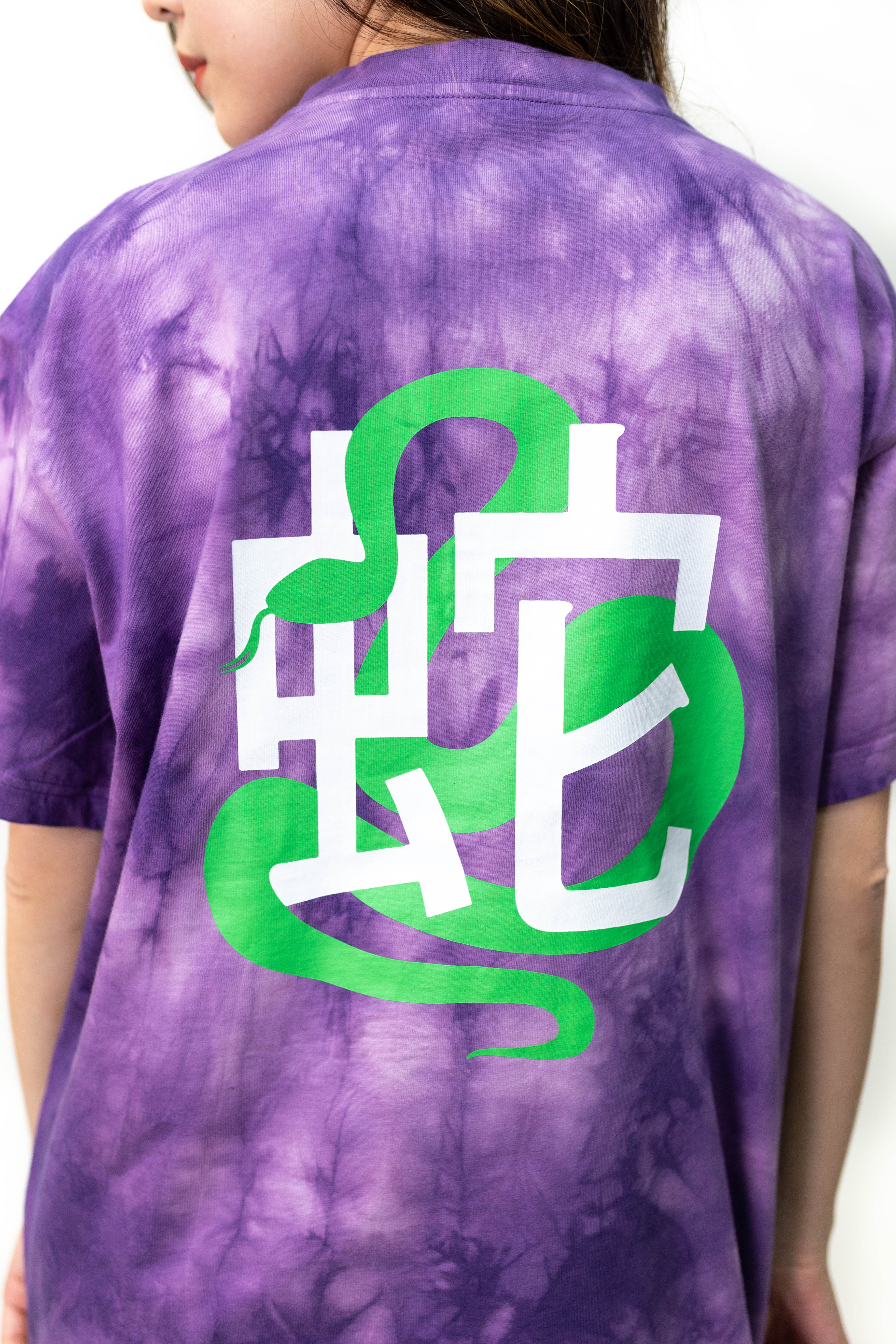 T Shirt violet tye dye Dappi